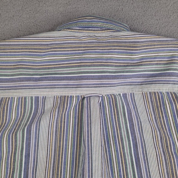 Chaps Shirt Mens‎ XXL Multicolor Striped Button Down Long Sleeve Pocket Cotton - Picture 10 of 15